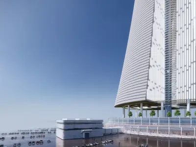 Futuristic Sci-Fi Tower  3D model