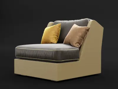 Chair whith pillow 3D model