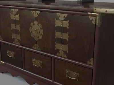 Asian Sword Stand 3D model