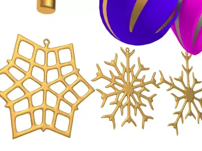 Christmas Toys and Christmas Ornament 3D model