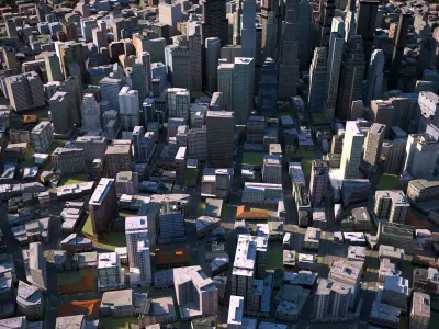City 38 Low-poly 3D model