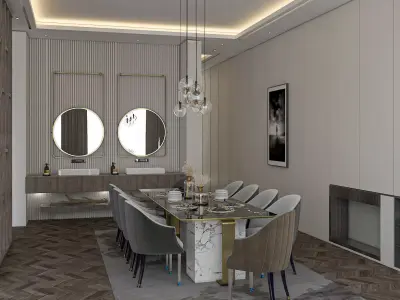 Bohemian dining room 3D model