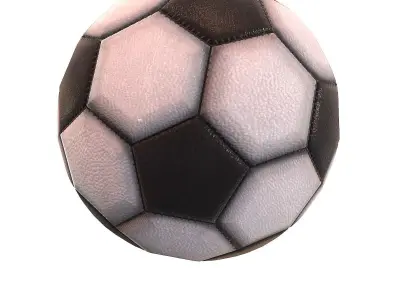 Antic soccer ball collection 3D model