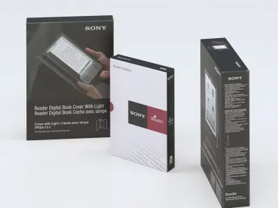 Set box packaging for sony tablet Low-poly 3D model