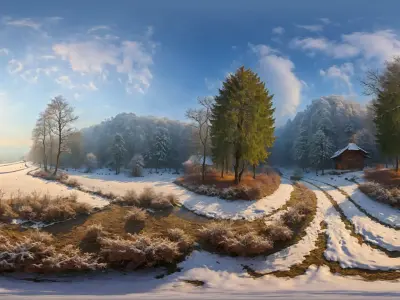 HDRI Next Level Forest Vol 2 Low-poly 3D model