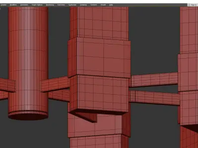 AVAIL BRASS MODERN Low-poly 3D model