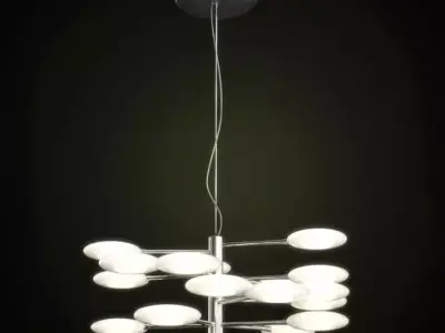 Ceiling Metallic Lamp 3D model