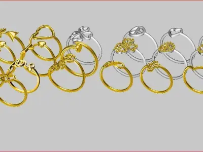 Light Rings - 20 Models 3D print model