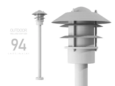 Outdoor Bollard 3D model