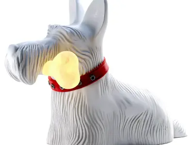 Qeeboo Scottie Table Lamp 3D model