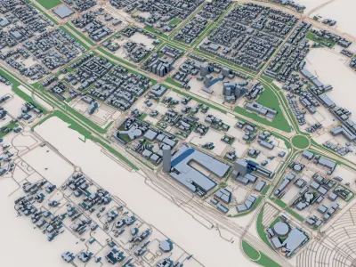 Abu Dhabi City United Arab Emirates 3D model