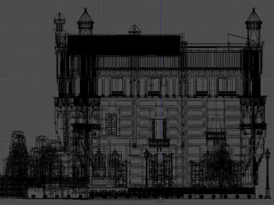 Vicens House Low-poly 3D model