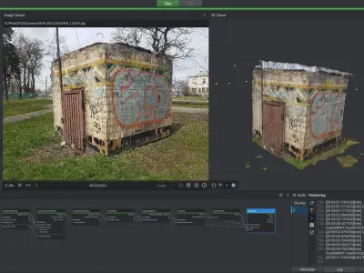 3DF Zephyr - Small building Low-poly 3D model