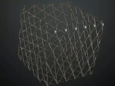 Metal Mesh PBR Seamless Texture