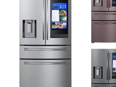 Samsung French Door Refrigerator 36inch 3D model