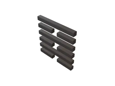 I Ching Hexagrams 64 wei ji v1 001 Low-poly 3D model