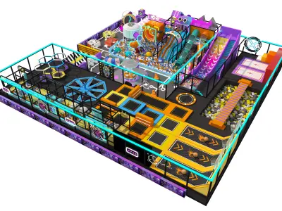 Children playground 03 Low-poly 3D model