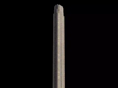220 Central Park South - NYC Low-poly 3D model