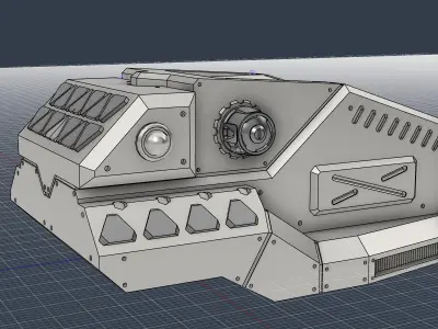 Medium Turret V3 HD 3D print model
