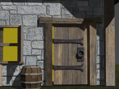 Medieval hut 3D model order