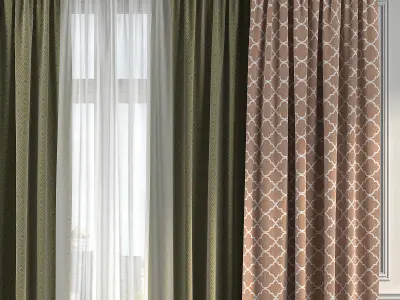 Curtain Set 278 3D model