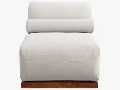 Beltempo Trimmer 1 Seater Sofa 3D model