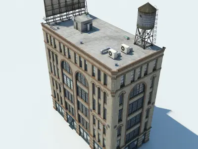 NYC Building Low-poly 3D model buy