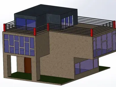 3D printable Villa 3D model