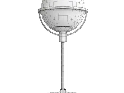 Cieonna Blackened Bronze Globe Table Lamp Low-poly 3D model
