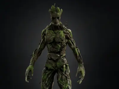 Groot Low-poly 3D model