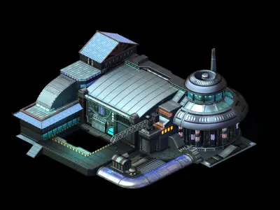 Crystal Palace - Repair Shop 3D model
