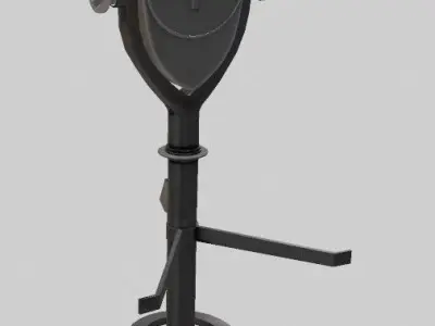 Coin binoculars Low-poly 3D model
