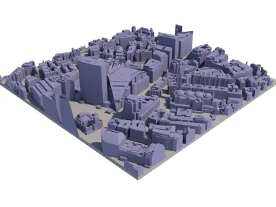 London city tile Level 2 block TQ2979 South West 3D model