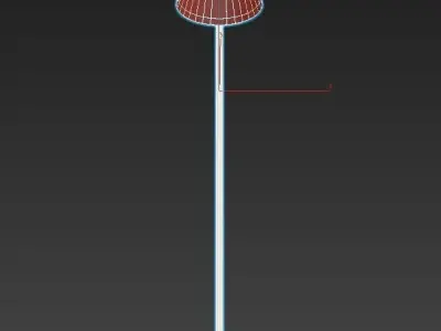 PRAGMA floor lamp with glass shade 3D model