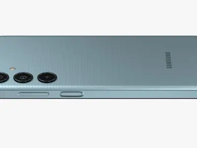 Samsung Galaxy M35 Light Blue Low-poly 3D model