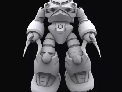 Gundam mobile suit MSM07 ZGOK model 3D model
