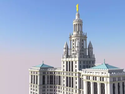Manhattan Municipal Building 3D print model