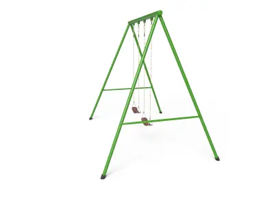 Swing Set Low-poly 3D model