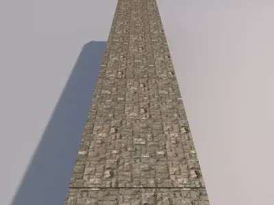 Low Poly Medieval Bridge Low-poly 3D model