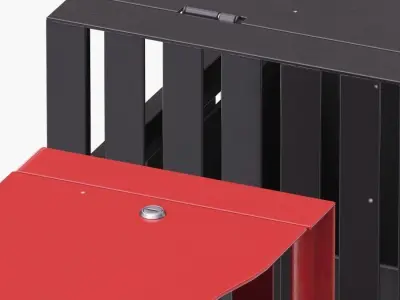 Trash Can Set 3D model