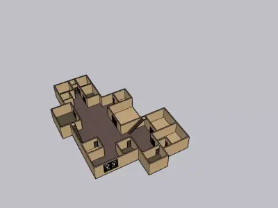 Modern 3D House Model  Realistic Architecture Design  3D model