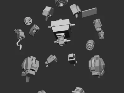 Nintendo Robot transformers mash up  3D model