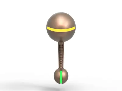 Echo Papa 607 drone from Star Trek The Next Generation 3D print model