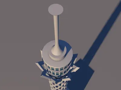 Cairo Tower 3D model
