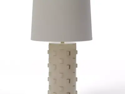Hatcher High Light Table Lamp Cream Low-poly 3D model