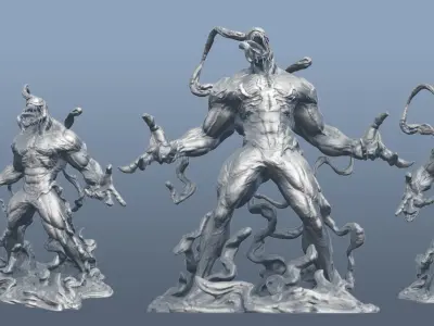 Venom Sculpt 3D print model
