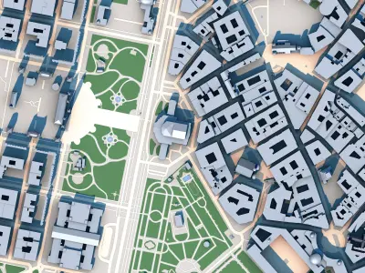 Burgtheater Vienna Austria 3D model
