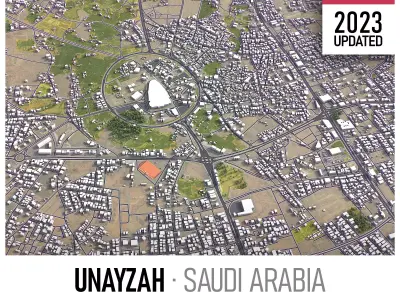 Unayzah Low-poly 3D model