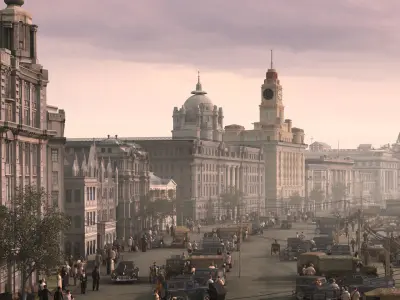 Old Shanghai Bund 3D model