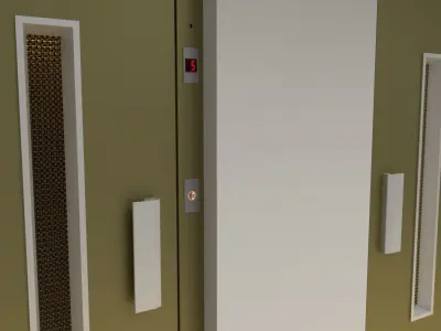 European vintage elevator 3D model